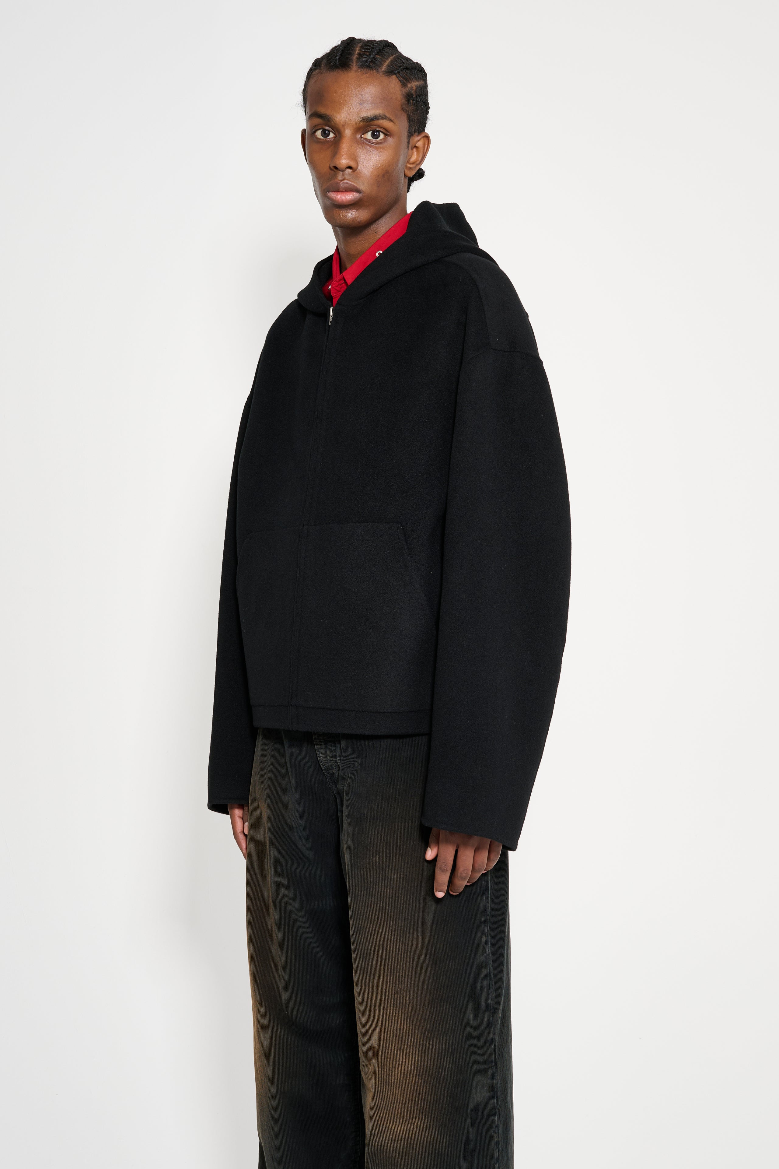 ACNE STUDIOS HOODED JACKET BLACK - 2
