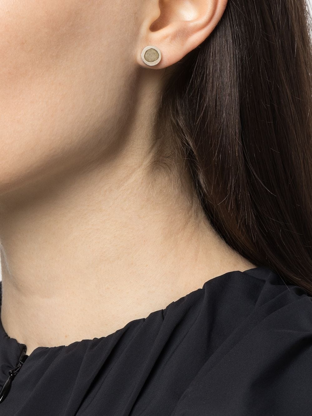 diamond-encrusted single earring - 2