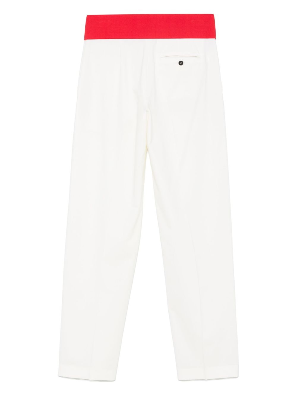 contrast-waistband trousers - 2
