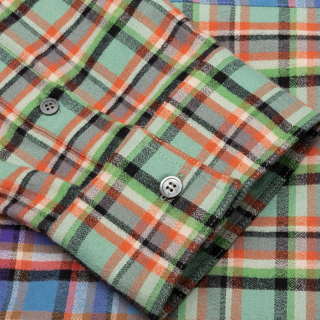 MARNI L/S PATCHWORK SHIRT - OPAL - 4
