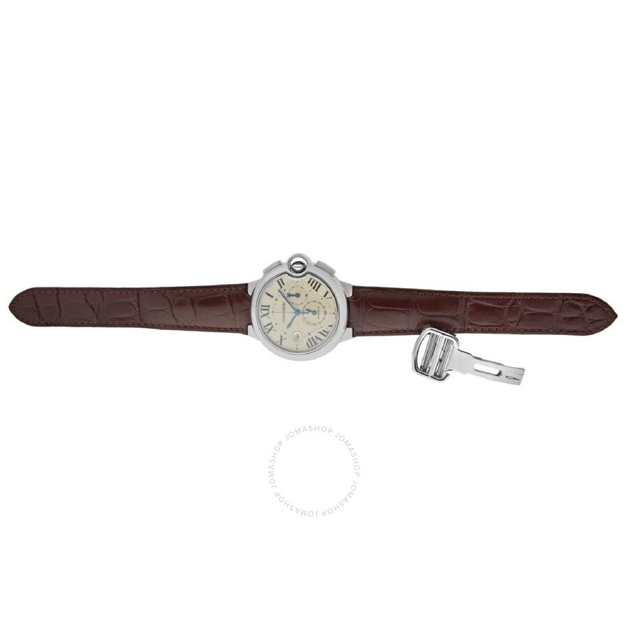 Pre-owned Cartier Ballon Bleu Chronograph Automatic Silver Dial Men's Watch W6920005 - 5