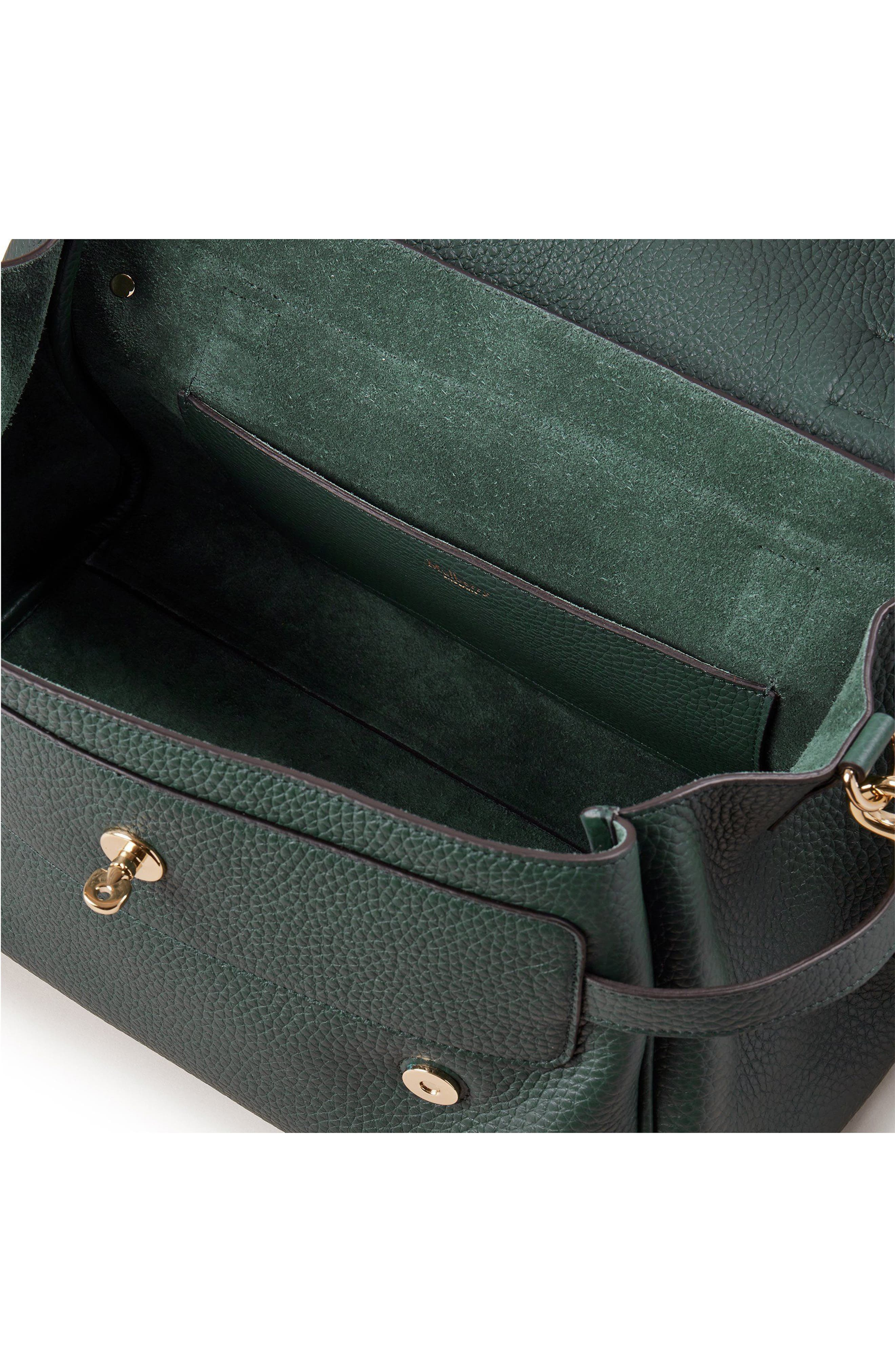 Alexa Leather Satchel in  Green - 3