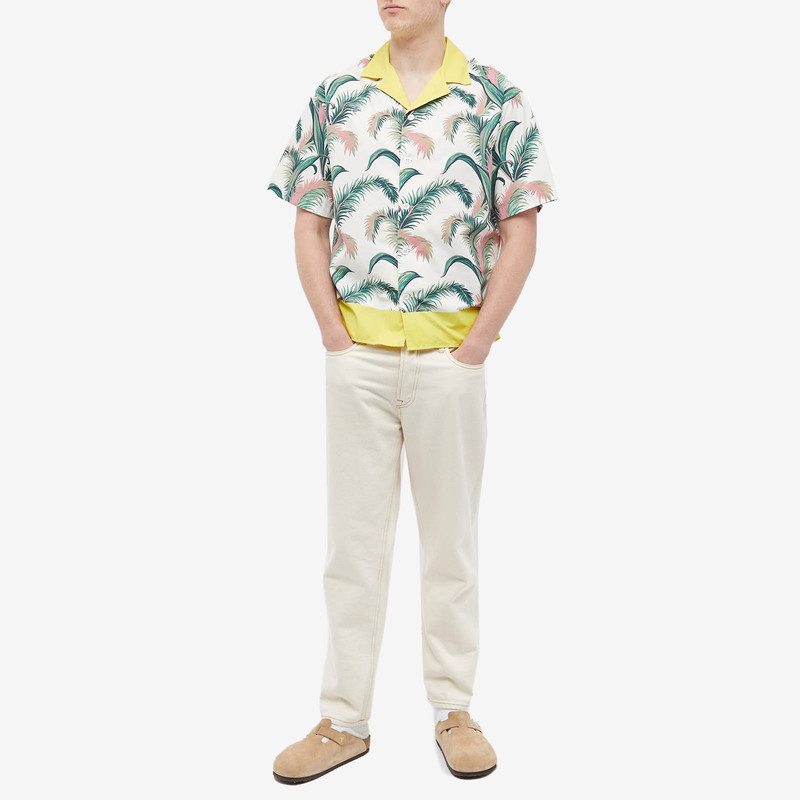 Maison Kitsuné Maison Kitsune Palm Front Print Vacation Shirt outlook