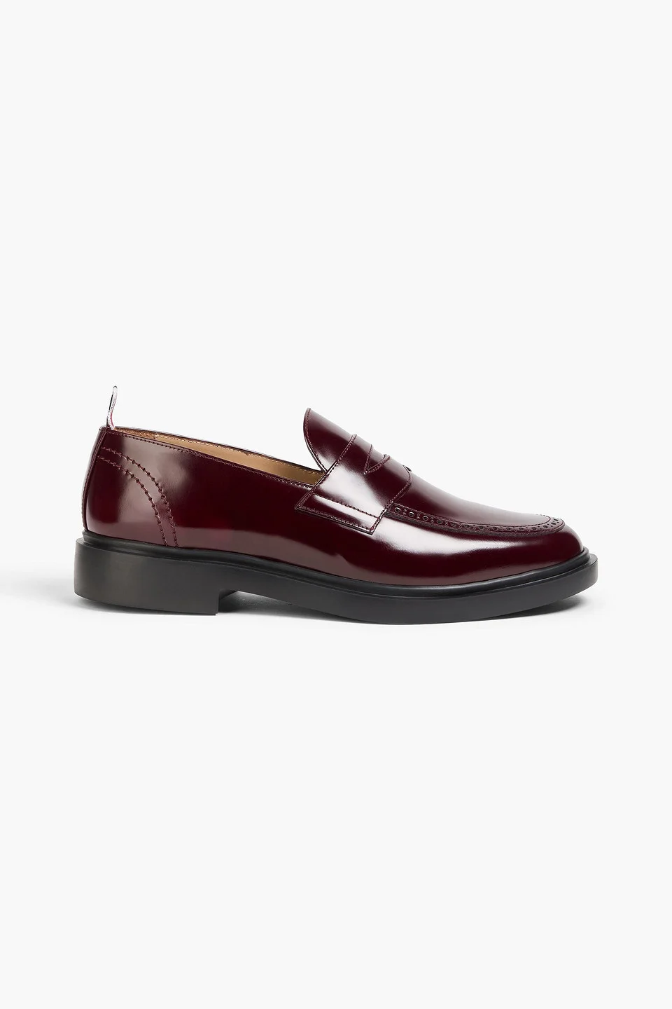 Glossed-leather penny loafers - 1