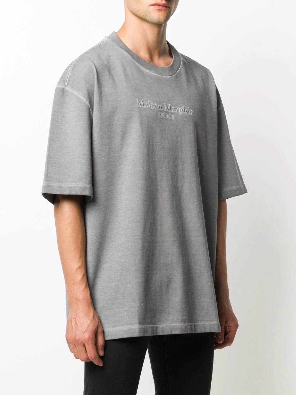 logo-embroidered oversized T-shirt - 3