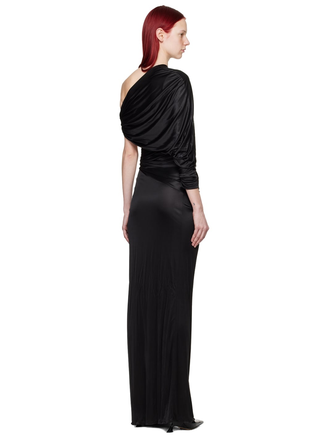 Black Knotted Maxi Dress - 3