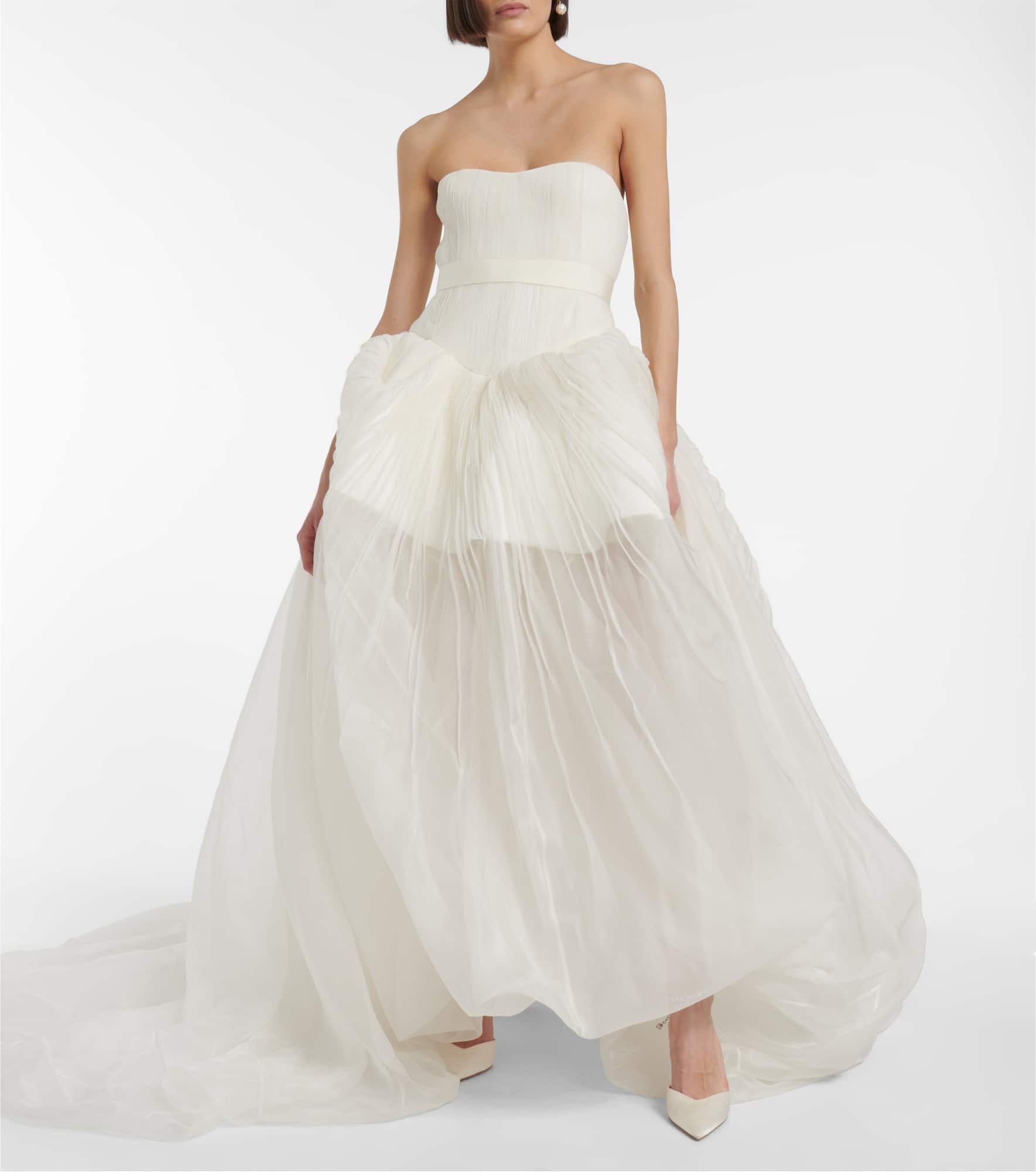 Bridal Emory silk organza gown - 2
