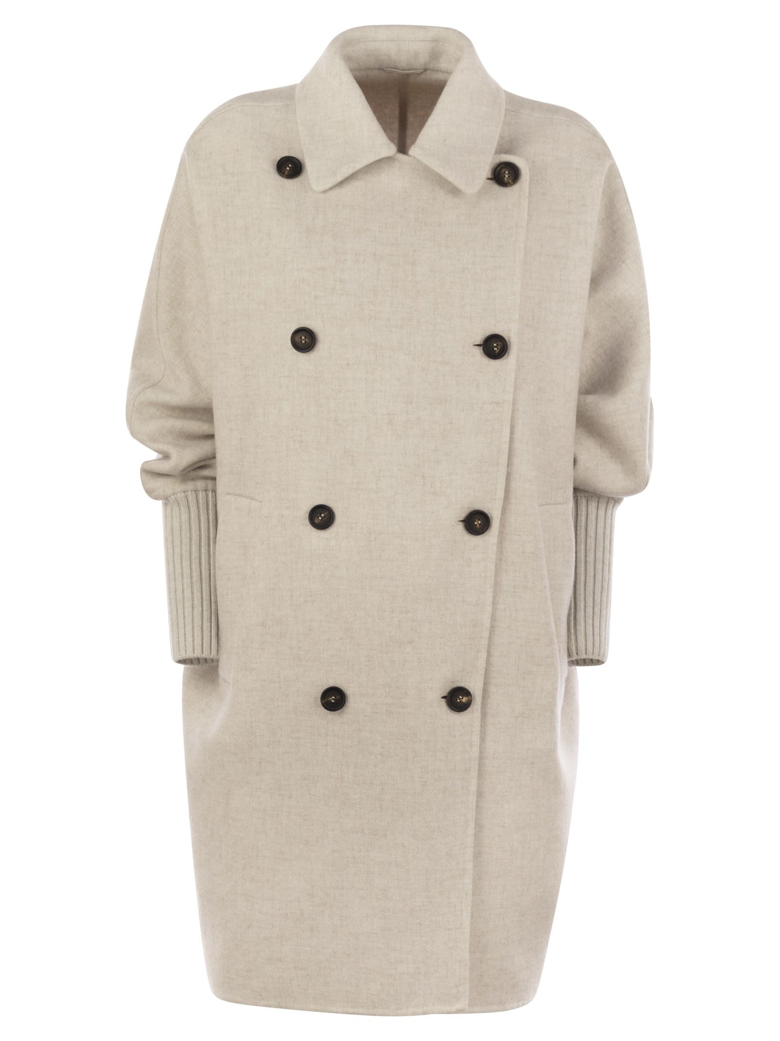 Brunello Cucinelli Women Double Knit Coat - 1