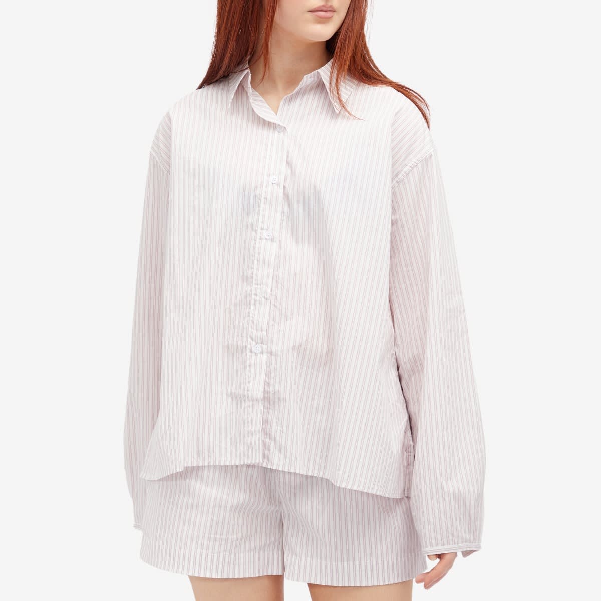トップス deiji studios stripe shirts DEIJI STUDIOS Pinstriped organic cotton-poplin shirt | NET-A