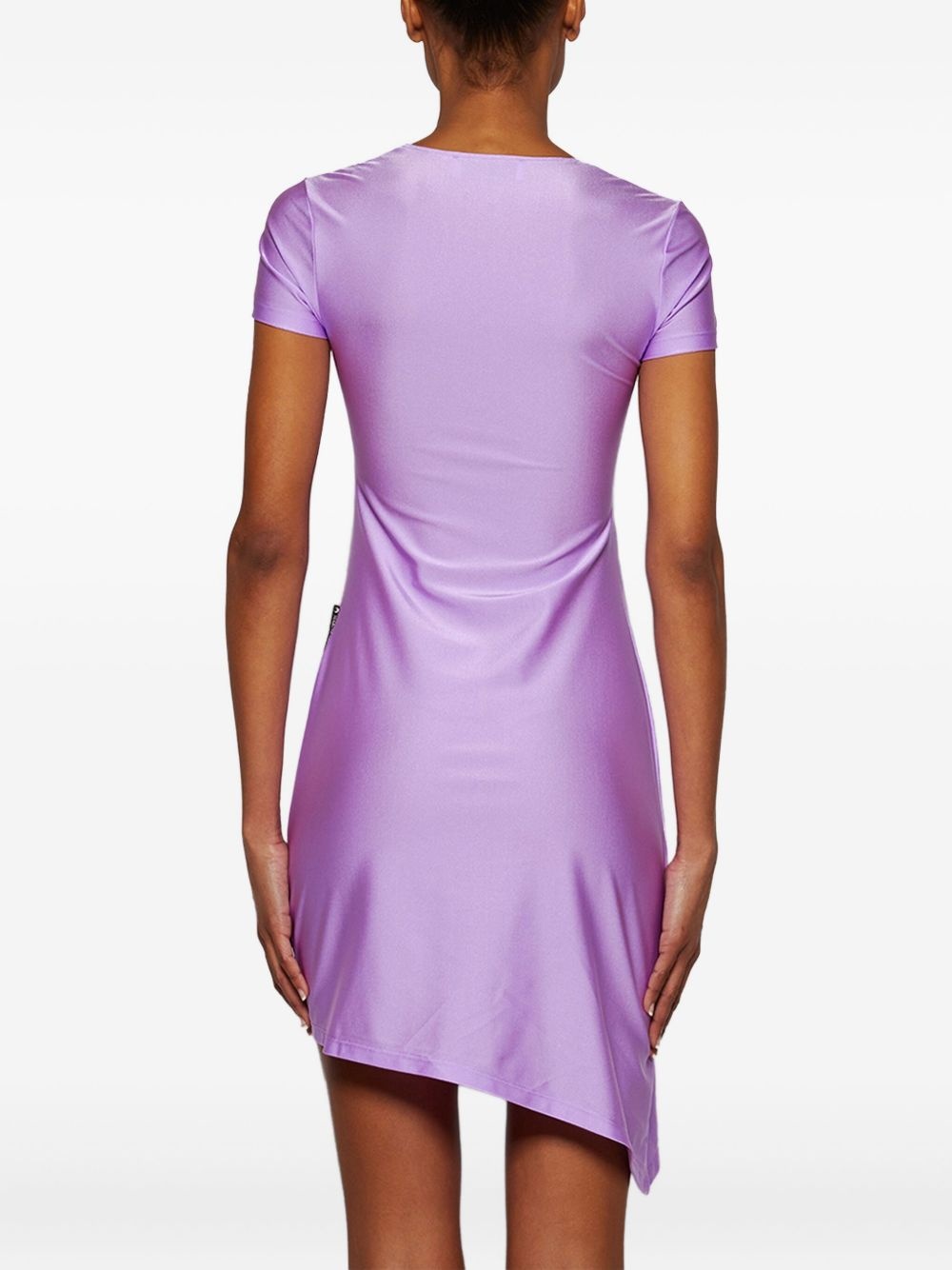draped ring-detail dress - 5