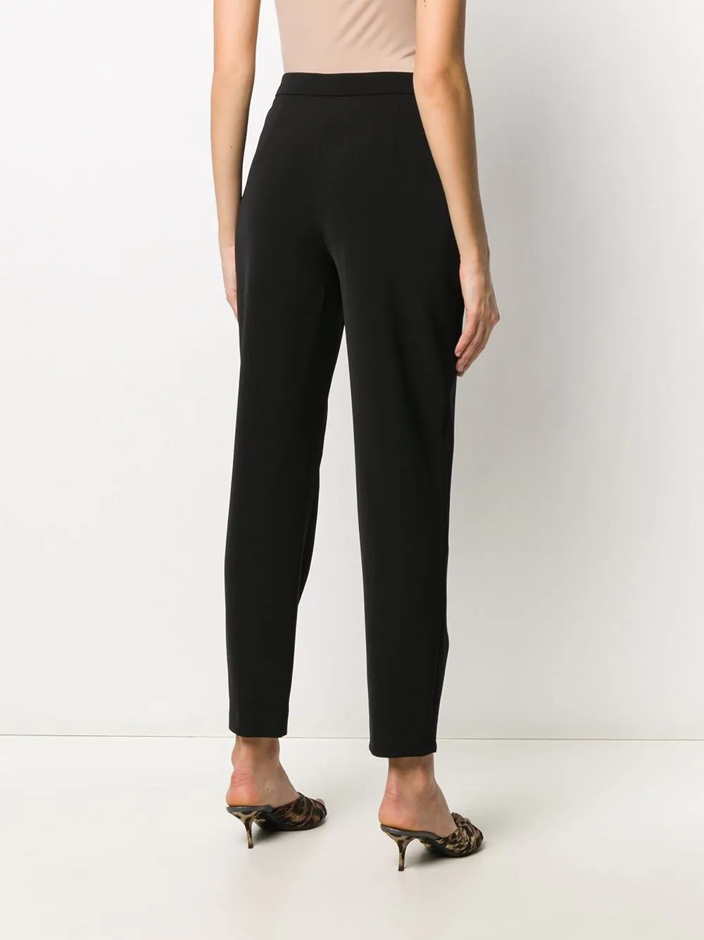 high-waisted straight trousers - 4