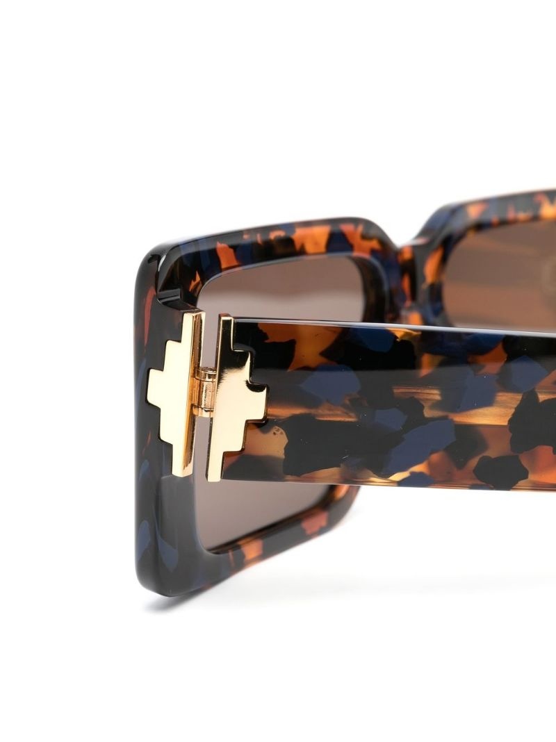 oversize-frame tortoiseshell sunglasses - 3