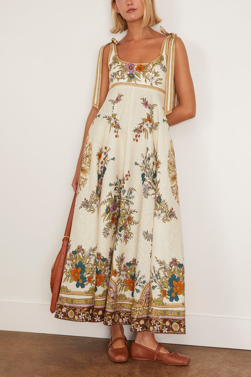 ALÉMAIS Antoinette Ballet Sundress in Cream outlook
