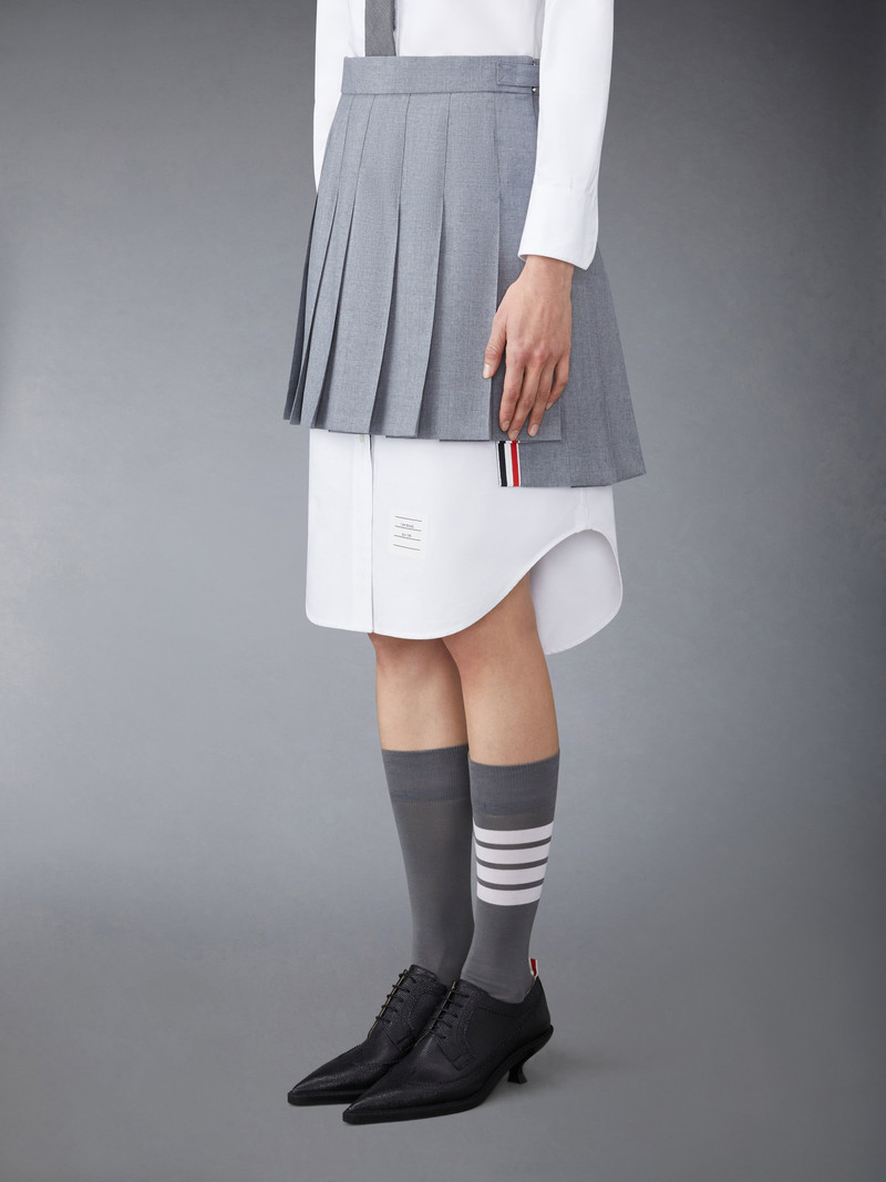 Thom Browne RWB pleated mini skirt outlook