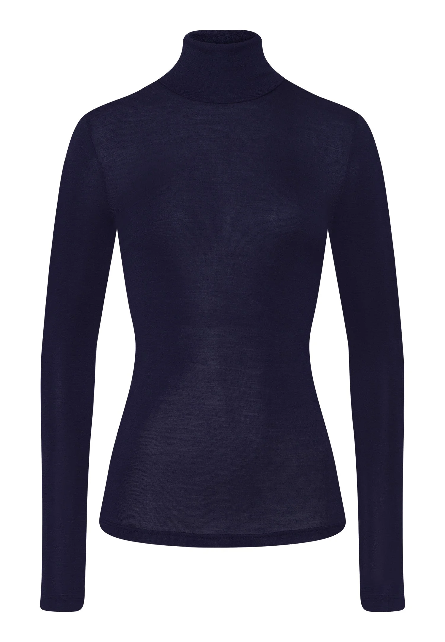 Woolen Silk W Wool And Silk Turtleneck - 1