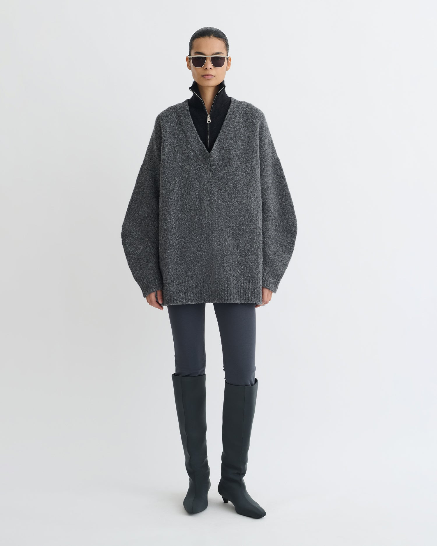 Contrast Brushed Merino Sweater - 5