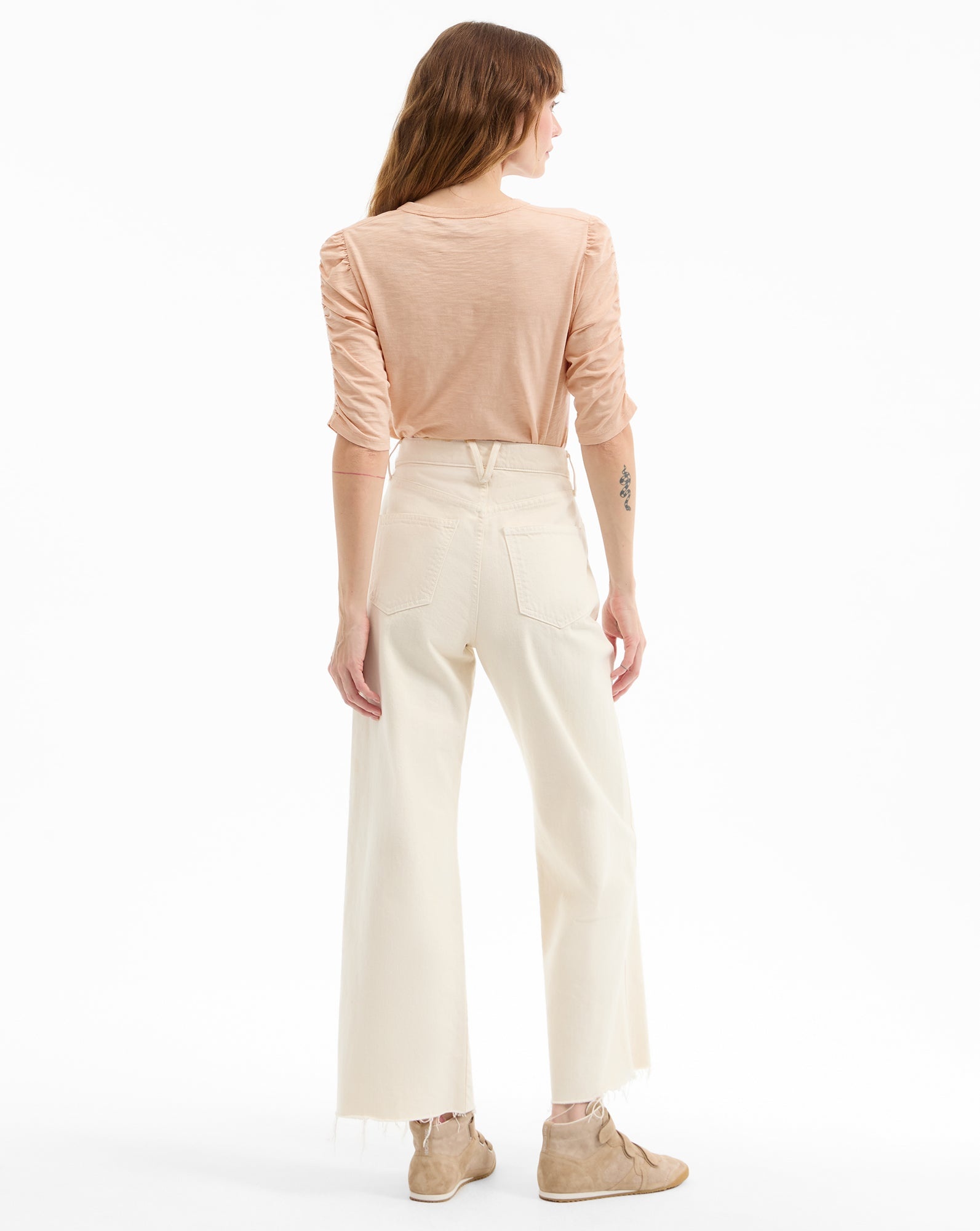 WALDORF RUCHED-SLEEVE TEE - 5