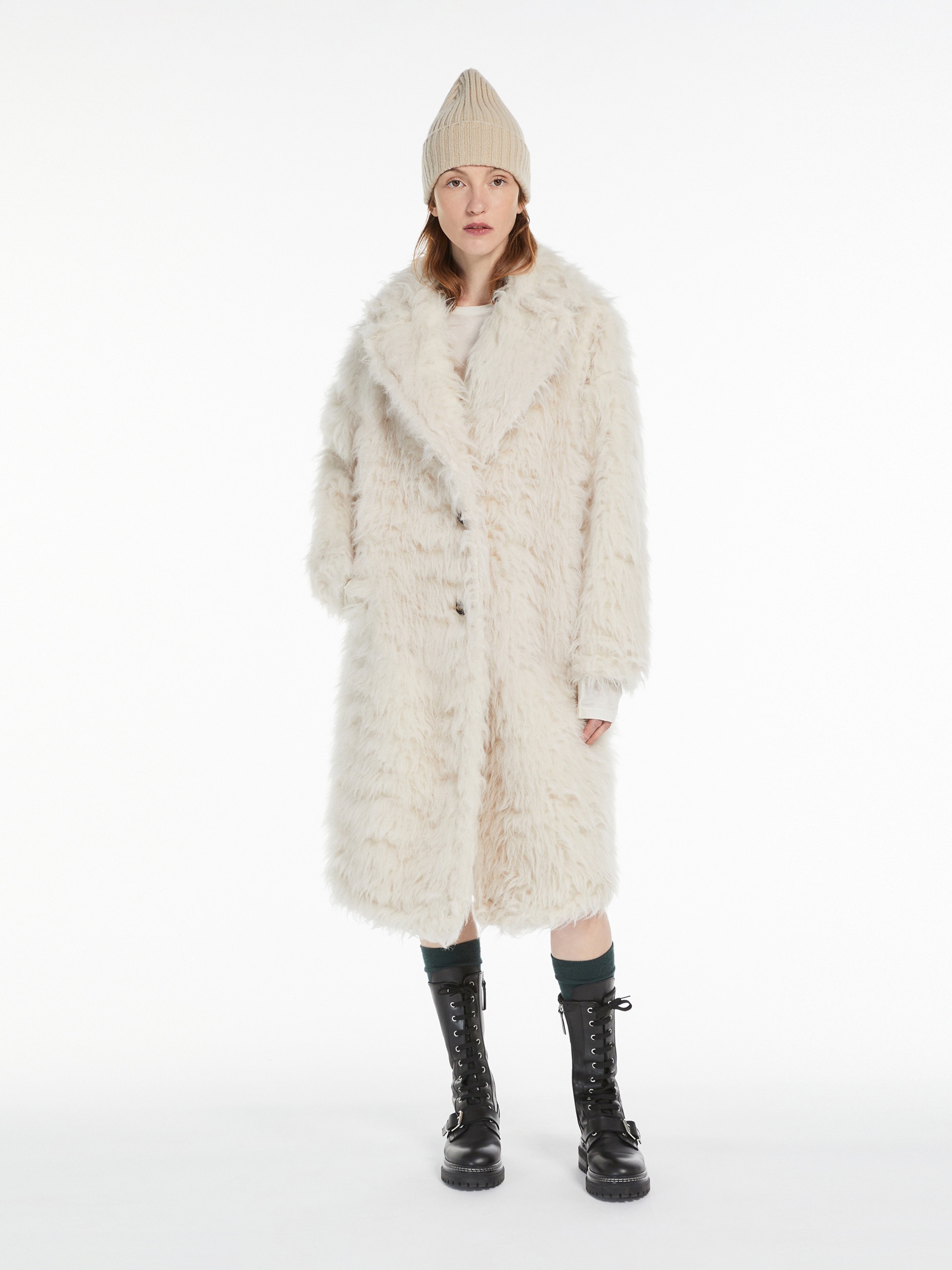 CANTONE Alpaca and wool wrap coat - 2