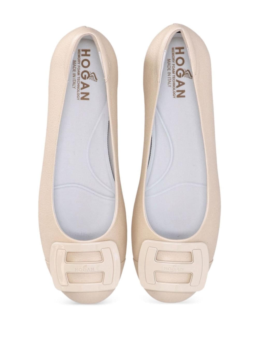 H661 patent-leather ballerina shoes - 4