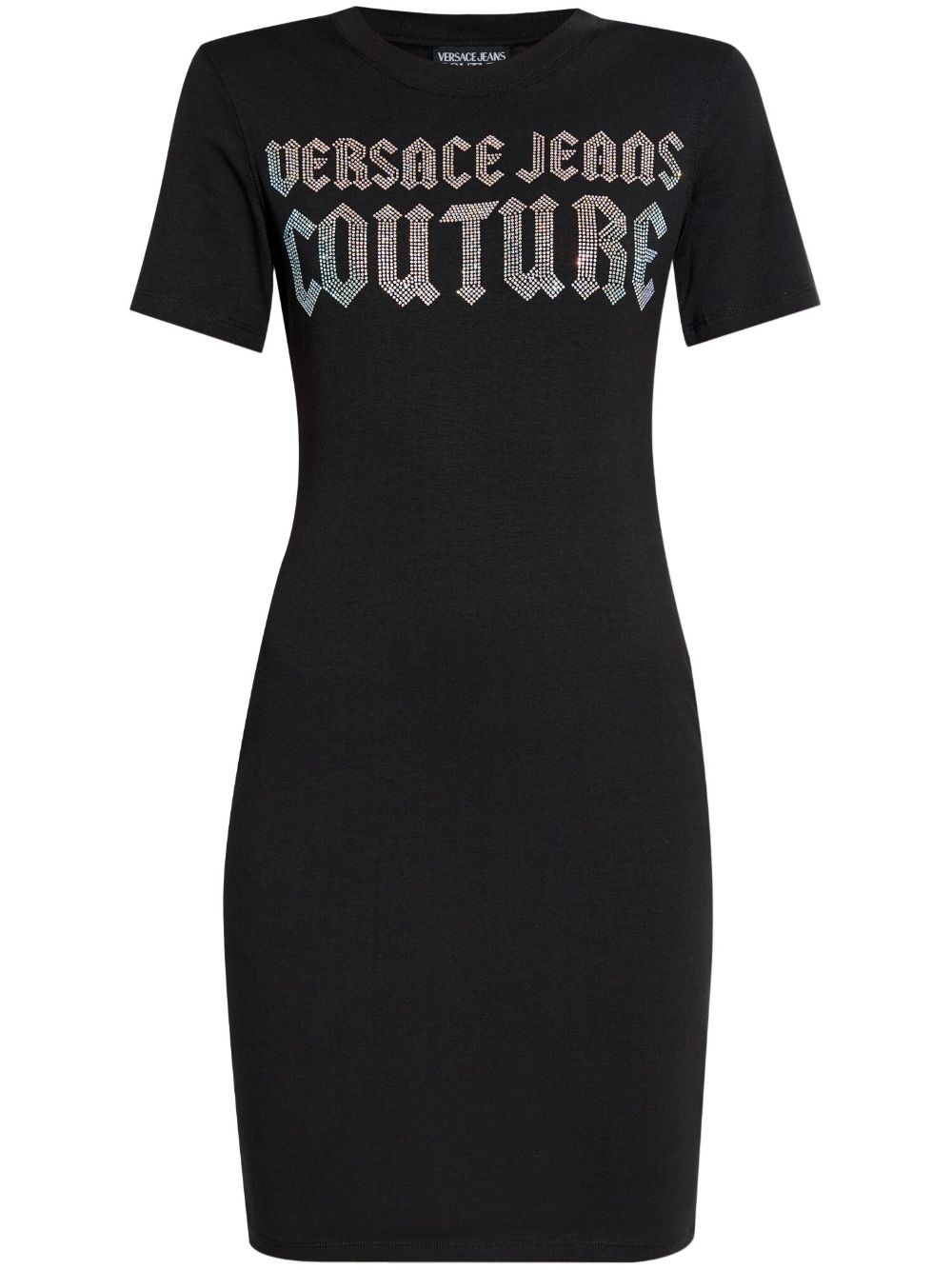 logo-embellished mini dress - 1