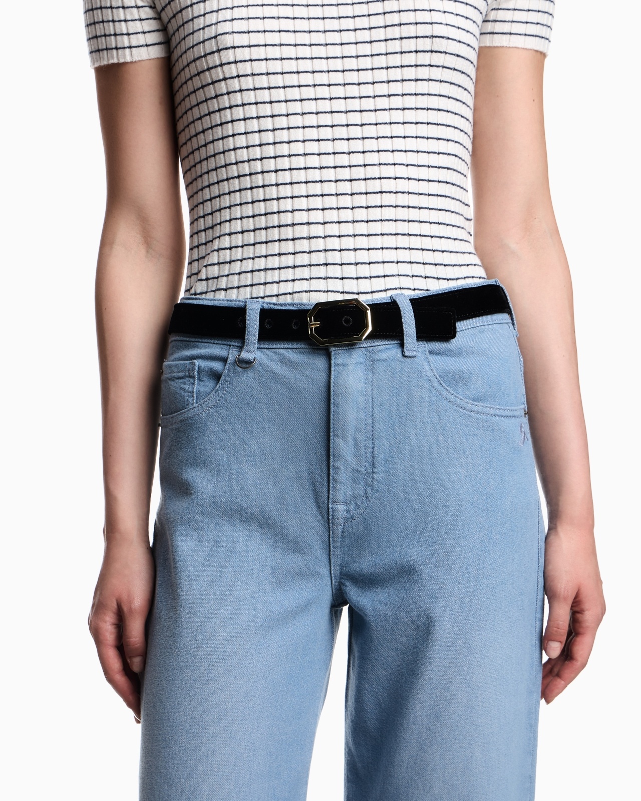 J7E MID-RISE STRAIGHT-LEG JEANS IN YARN-DYED COTTON DRILL - 5