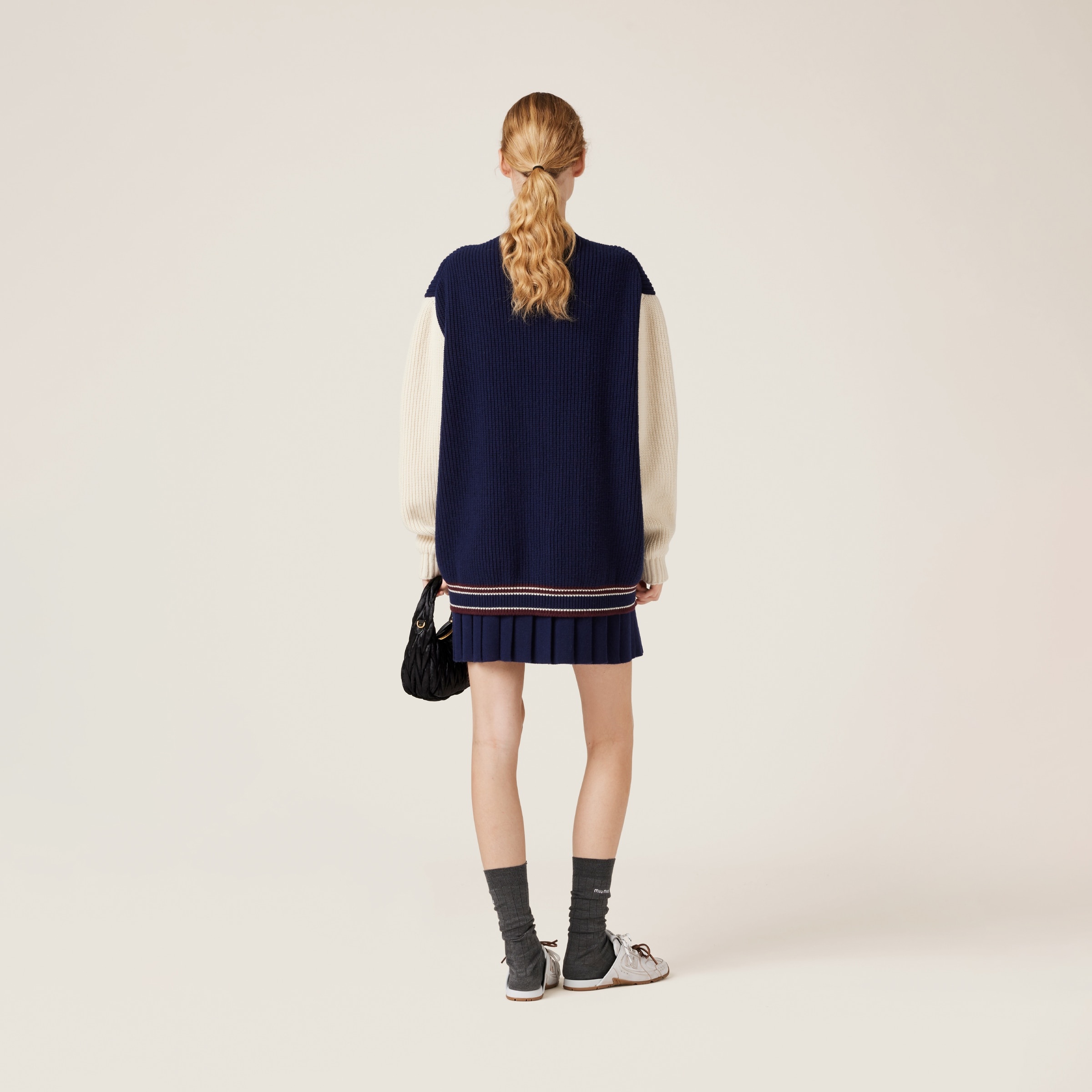 Wool and cashmere cardigan - 3