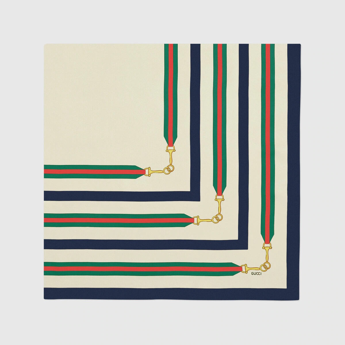 Interlocking G Horsebit silk scarf - 2