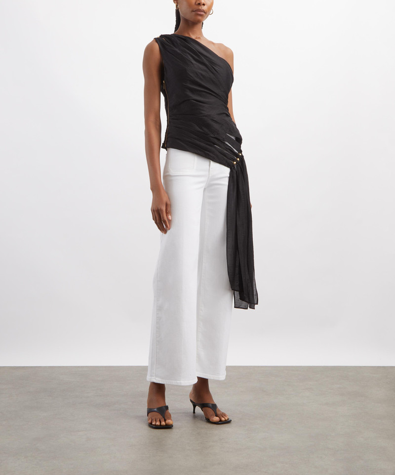 Aje. Capture One-Shoulder Top outlook