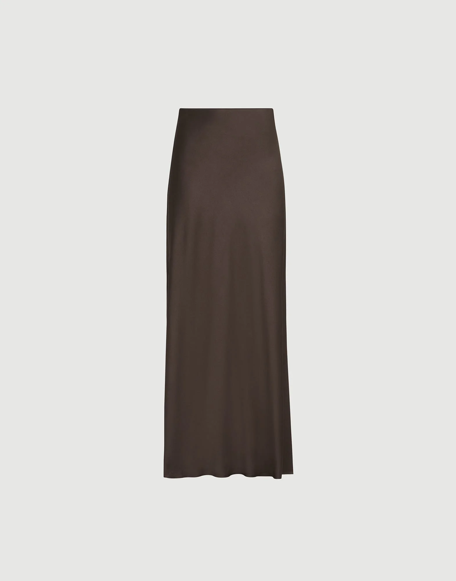 Satin cady fluid bias-cut skirt - 1