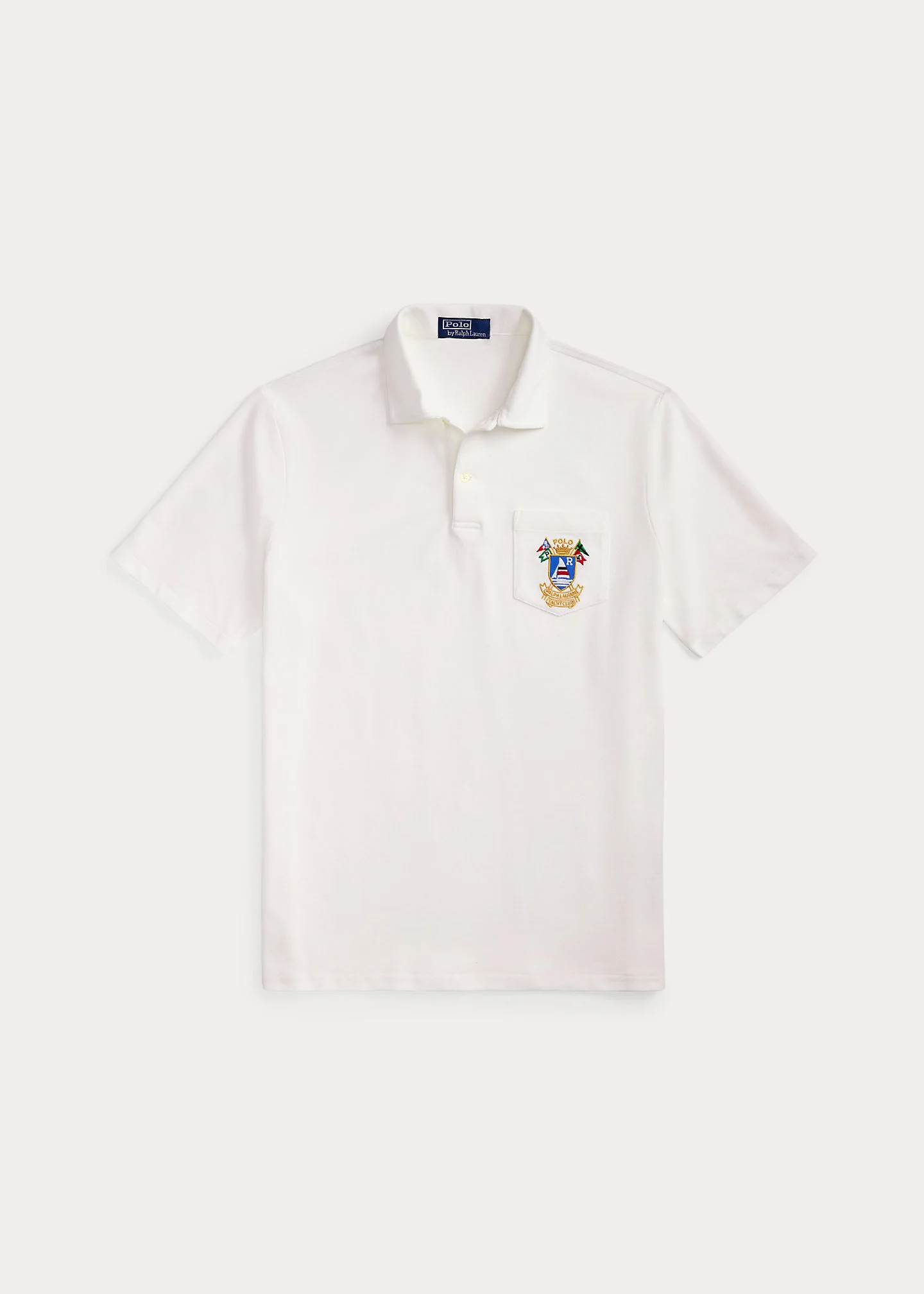 Classic Fit Crest Mesh Polo Shirt - 1