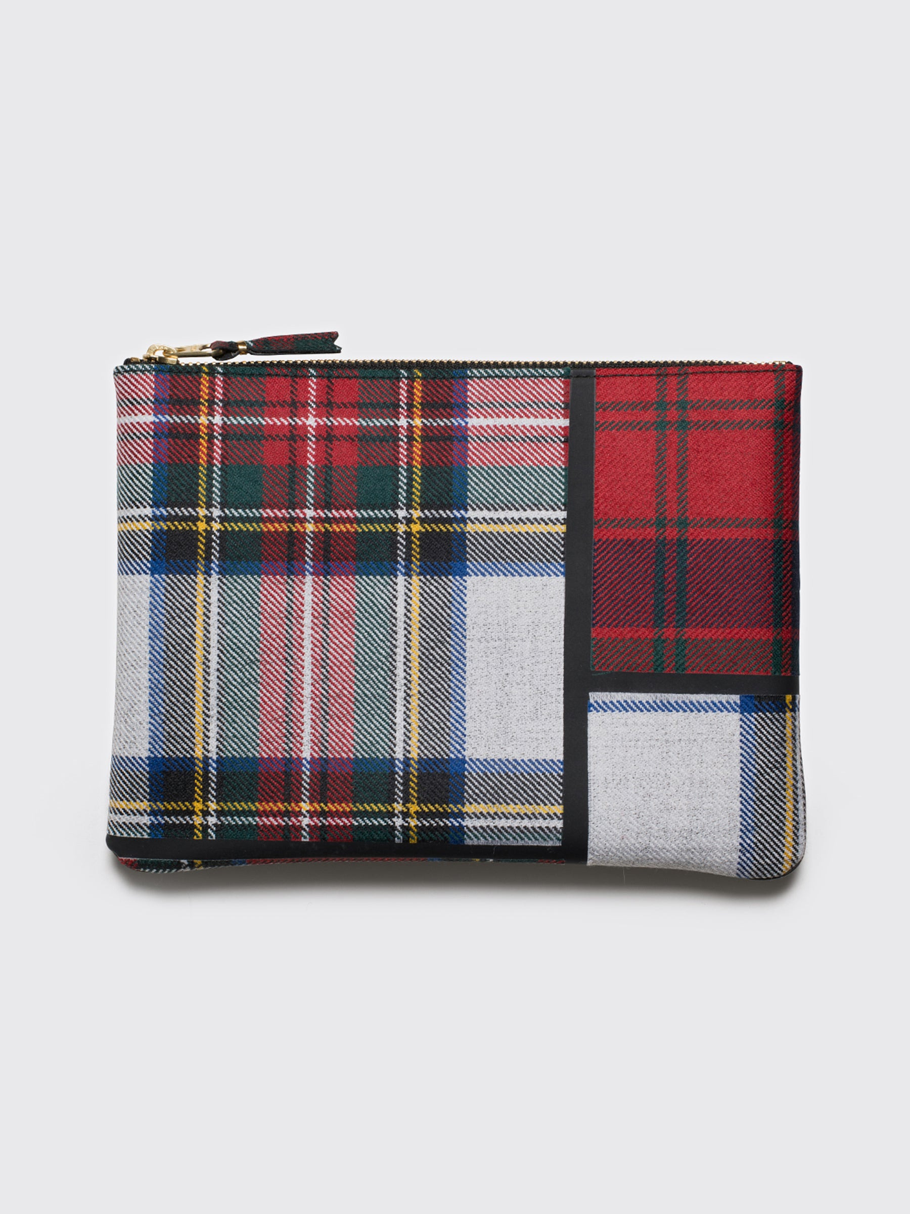 COMME DES GARÇONS WALLET SA5100 TARTAN PATCHWORK RED - 1