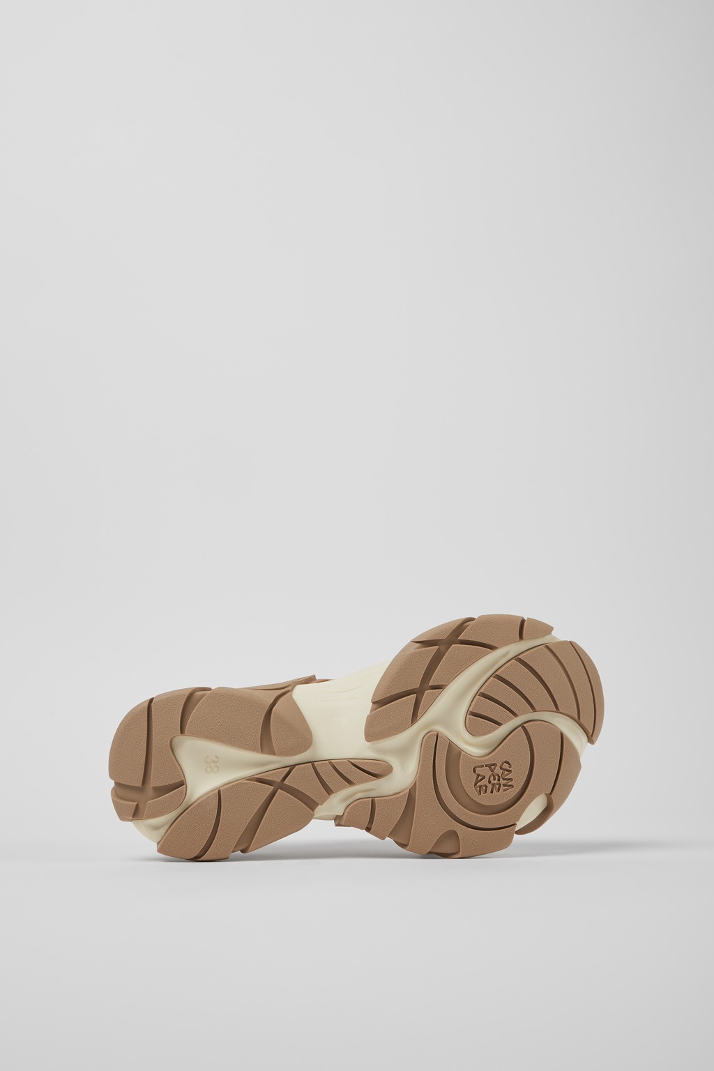 Beige and white sneakers - 5