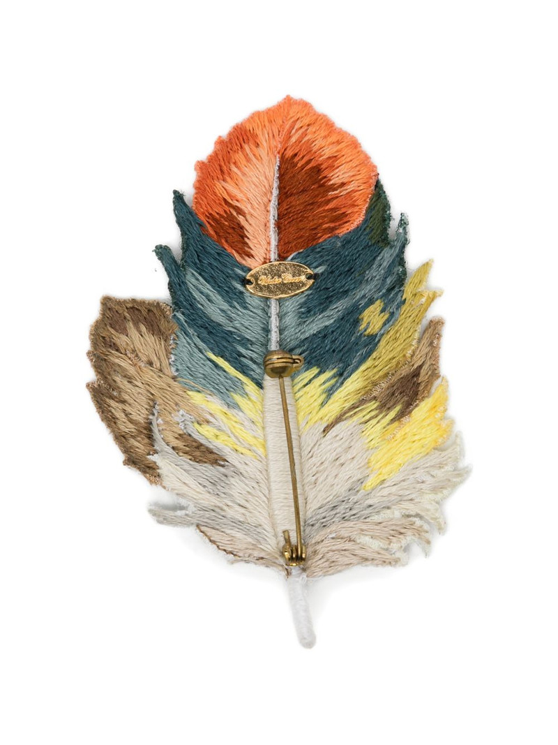 UNDERCOVER leaf-motif brooch outlook