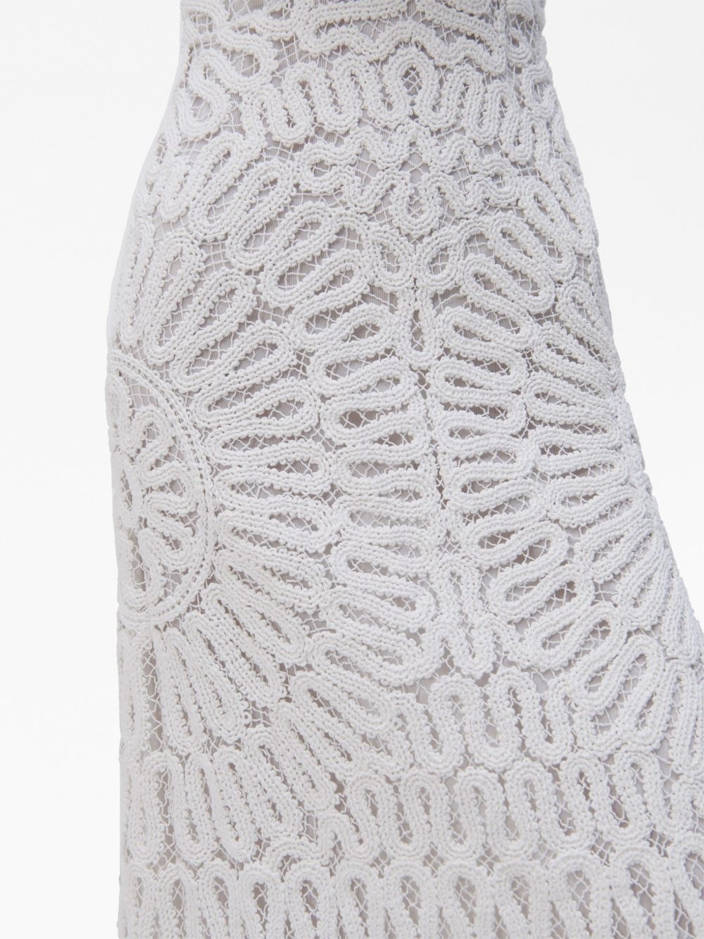 sleeveless lace midi dress - 5