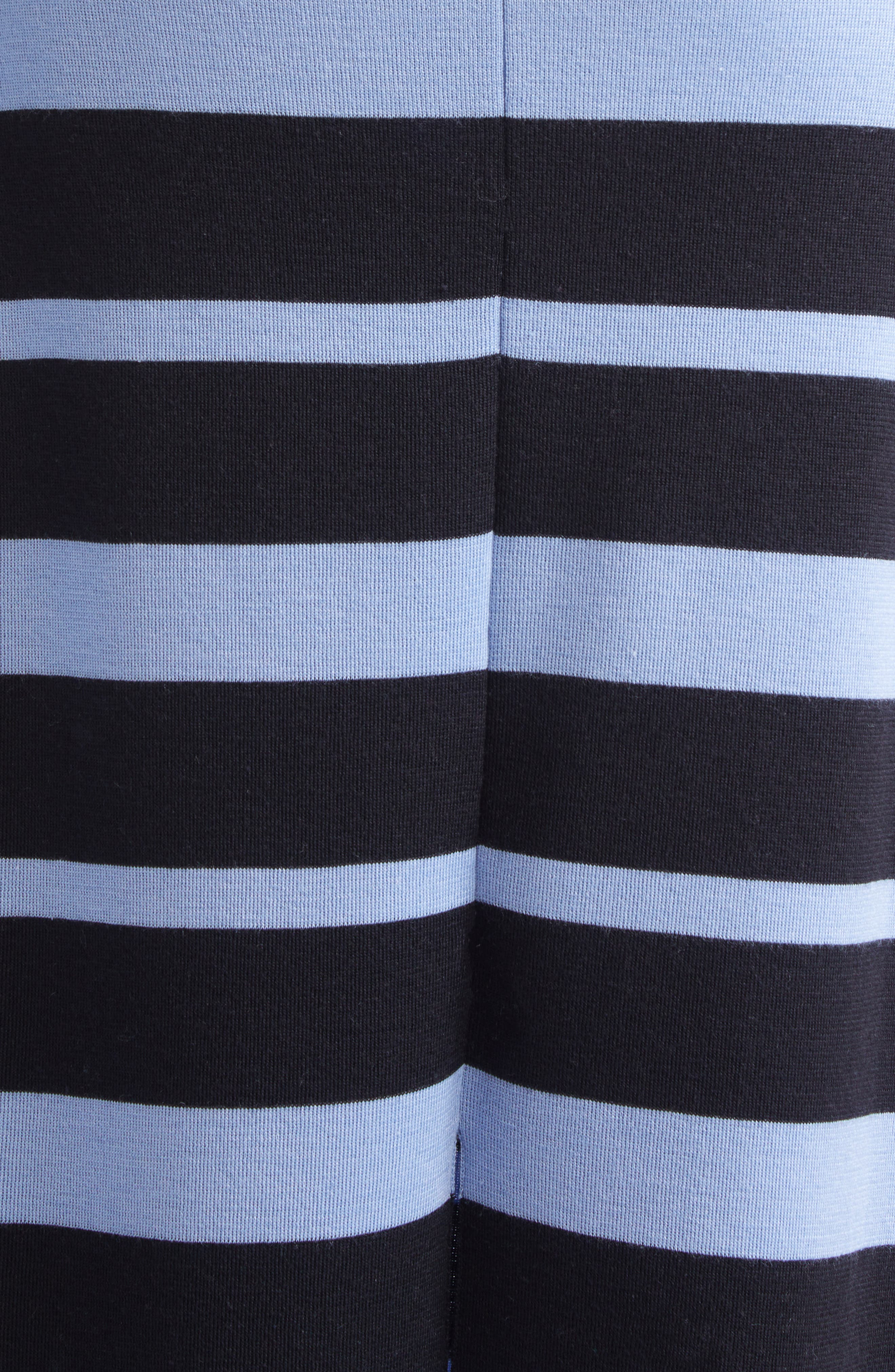 Proenza Schouler Solana Stripe Merino Wool & Silk Midi Polo Dress in Black Multi at Nordstrom - 6