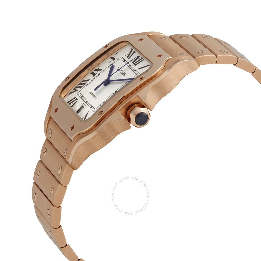 Pre-owned Cartier Santos De Cartier Silver Dial Men's Watch WGSA0007 - 2