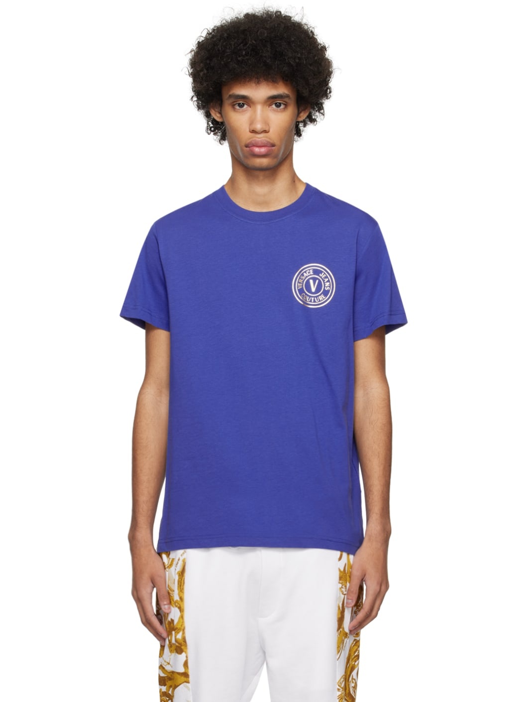 Blue V-Emblem T-Shirt - 1