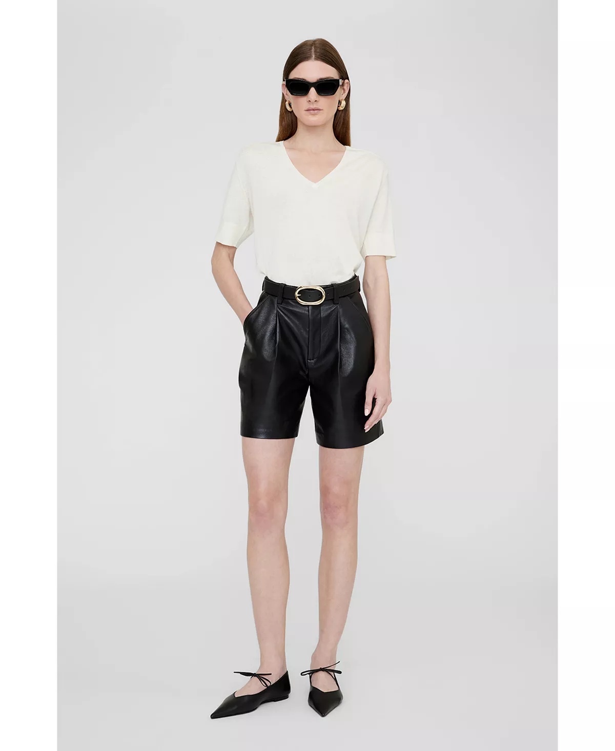 Women's Signature Link Buckle Leather Belt - 4