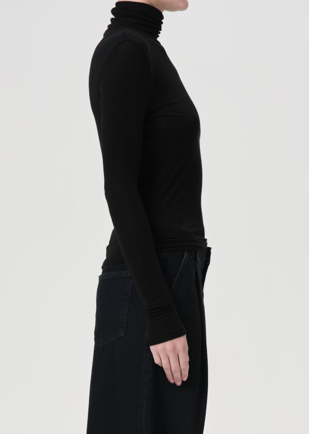 PASCALE TURTLENECK IN BLACK - 3