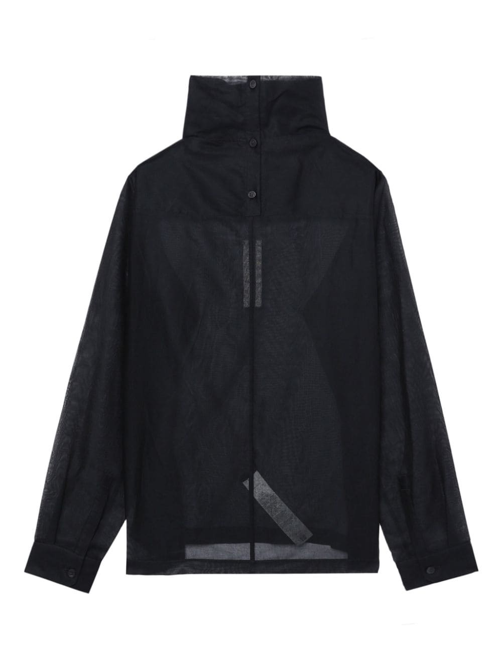 high-neck cotton jacket - 6