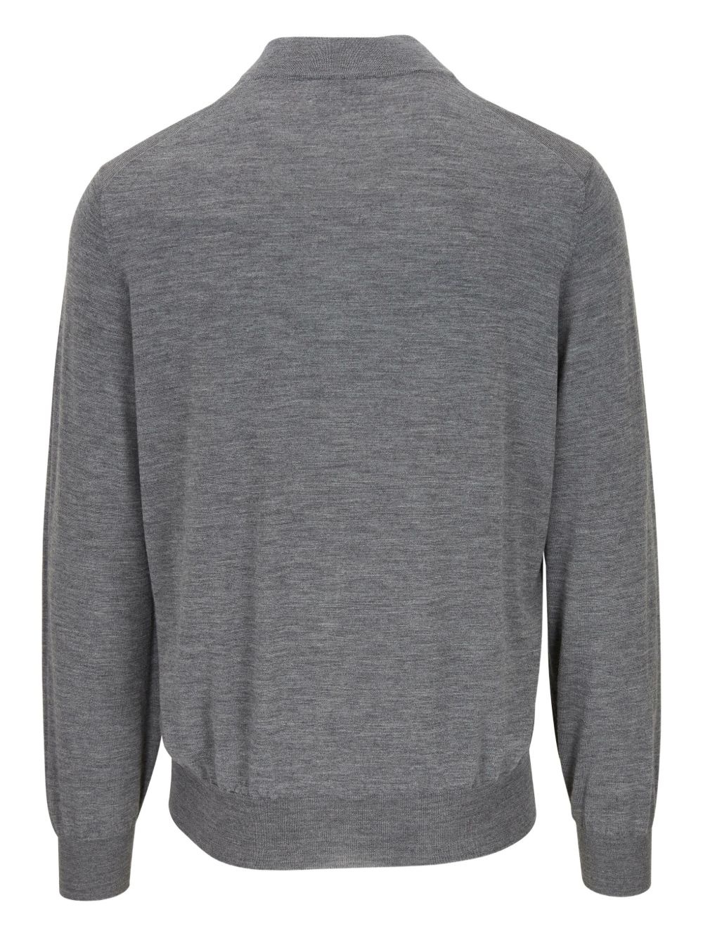 zip-detail sweater - 2