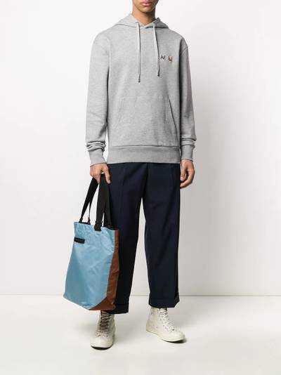 Maison Kitsuné Fox logo-patch hoodie outlook