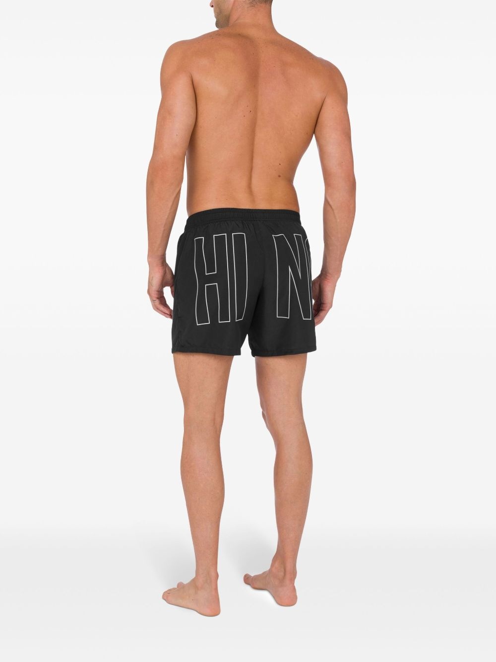 logo-print swim shorts - 3
