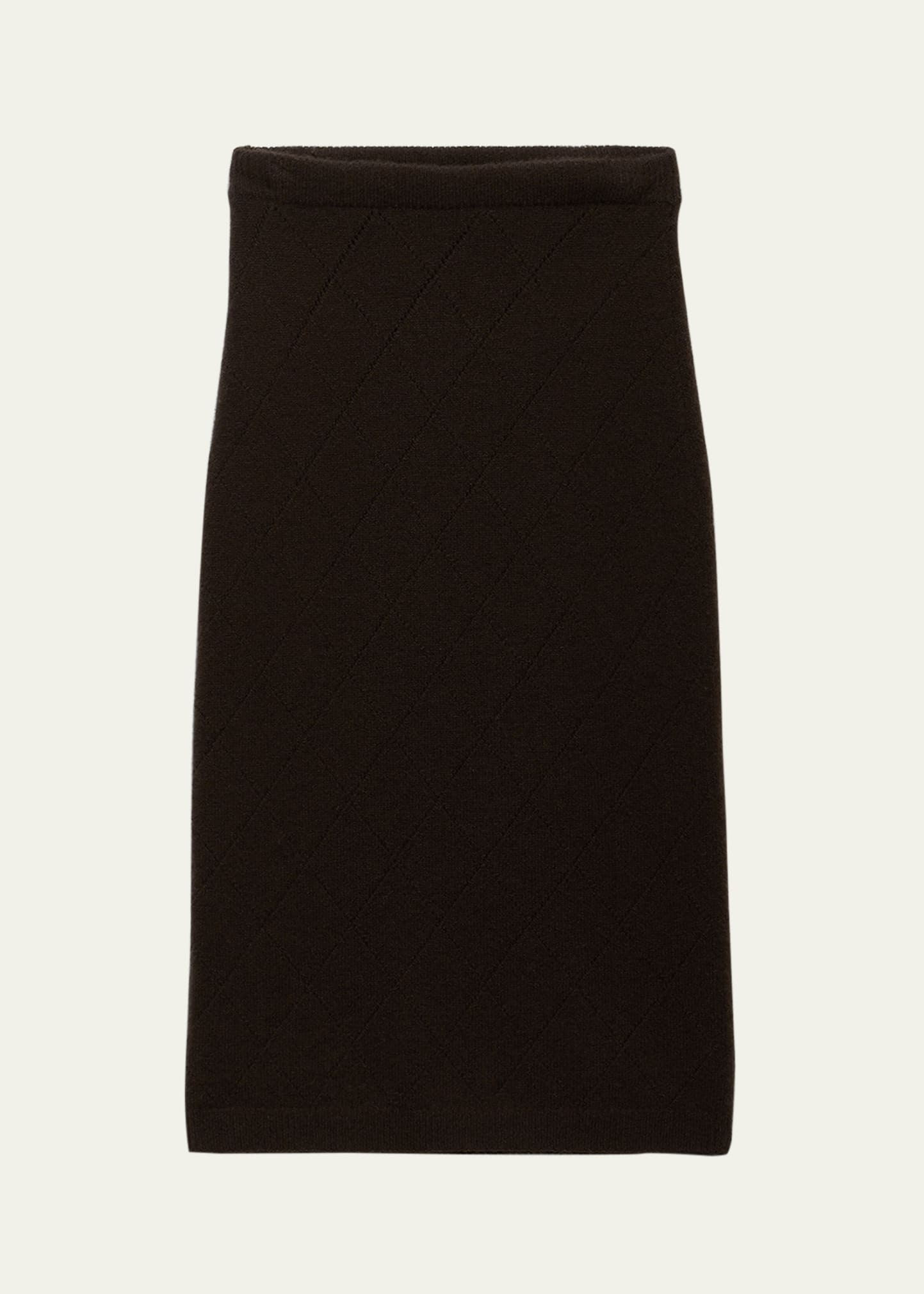 Cashmere Pencil Skirt - 1