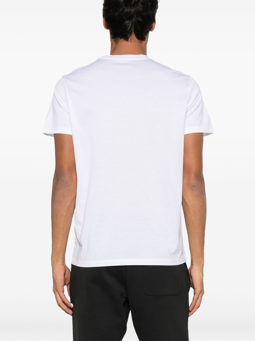 double-logo patch T-shirt - 3