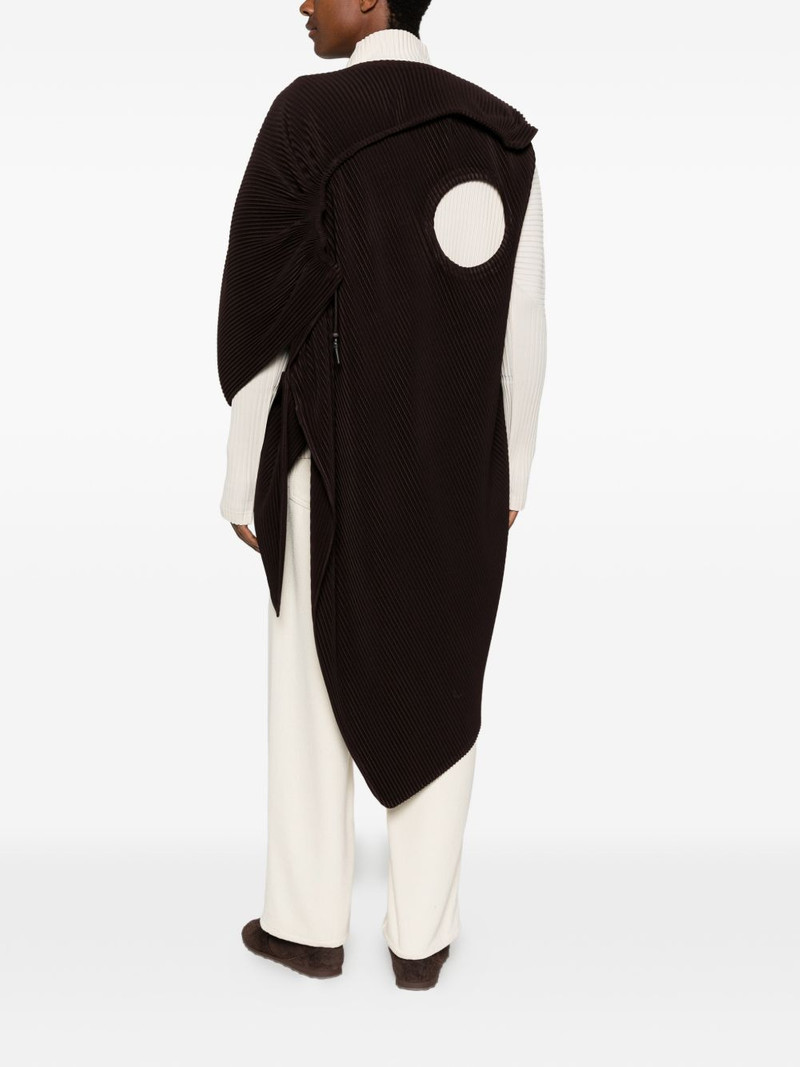 ISSEY MIYAKE pleated asymmetric top outlook