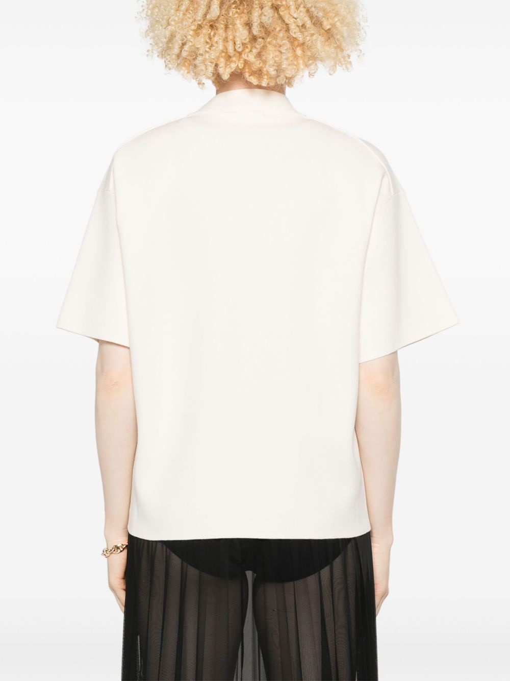 mock-neck T-shirt - 4