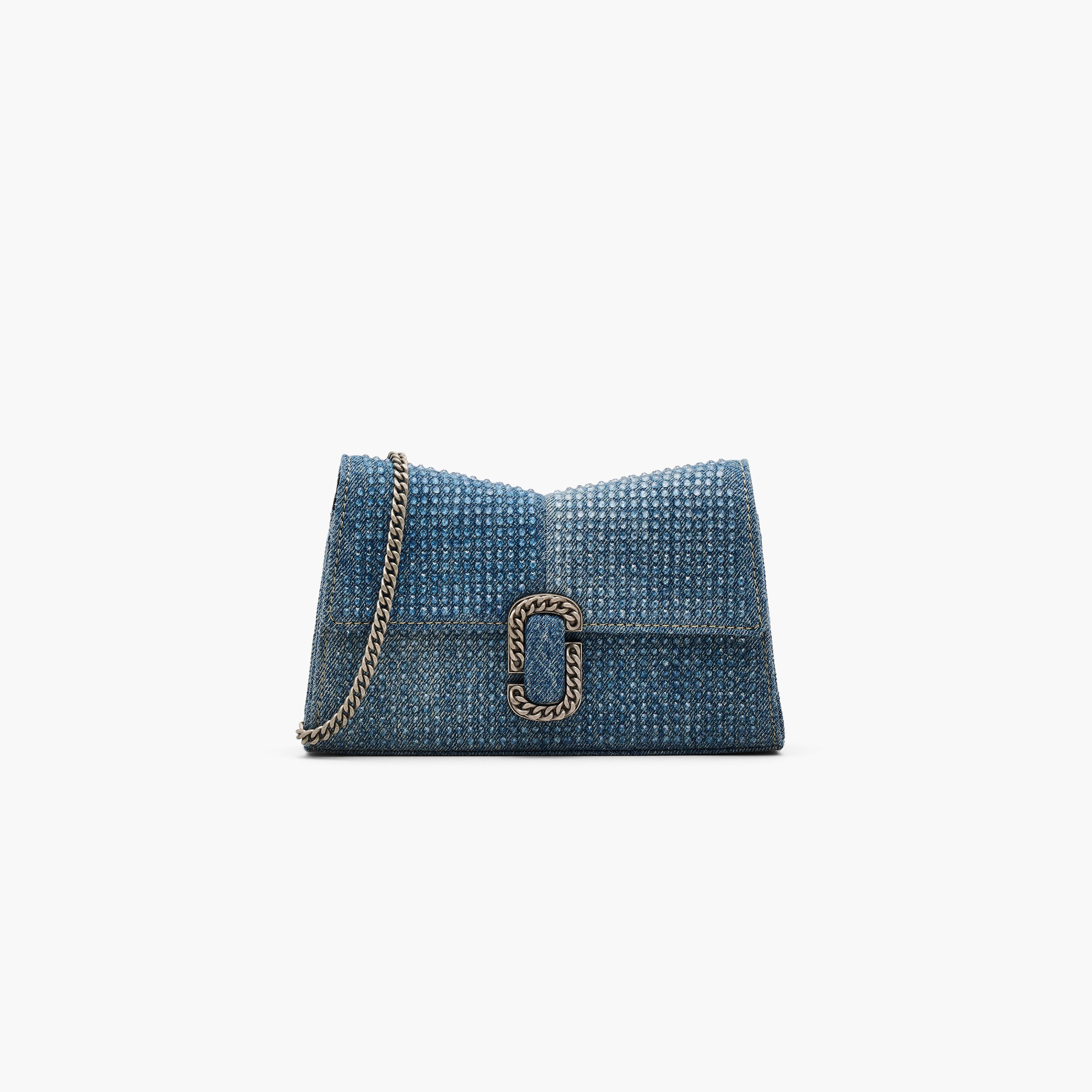 THE CRYSTAL DENIM ST. MARC CHAIN WALLET - 1