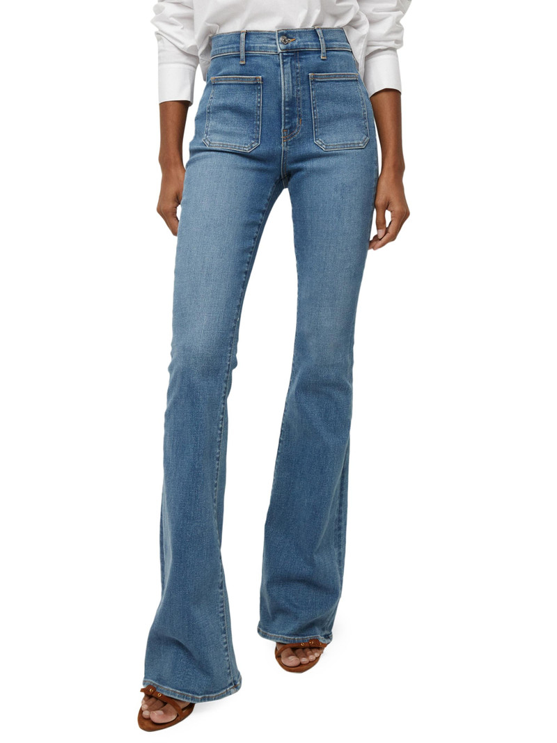 Women's Beverly Skinny Flare Patch Pocket Jeans - Sierra 3
