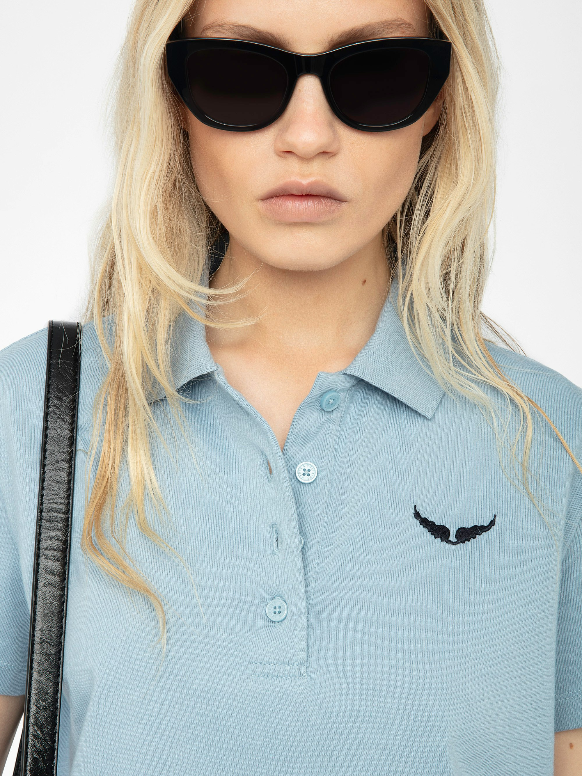 Mirta Cropped Polo Shirt - 6